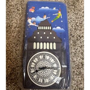 Disney Loungefly Peter Pan Glow-in-the-Dark Clock Tower Large Zip Wallet